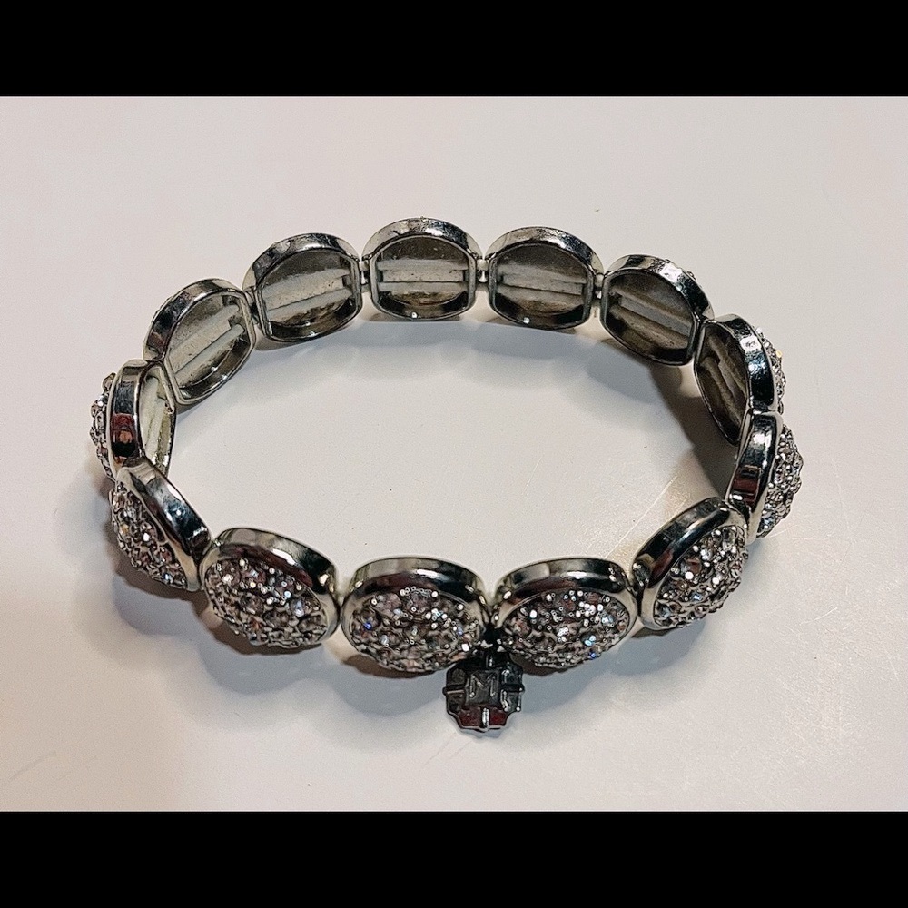 Monet Stimulated Crystal Stretch Bracelet